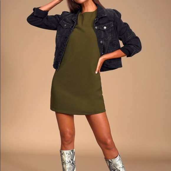Forever 21 Dresses & Skirts - ❤️ Olive Green Shift Dress from F21